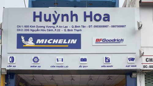 HCM: Đại lí lốp - Công ty TNHH TM Xuất nhập khẩu Vỏ xe Huỳnh Hoa